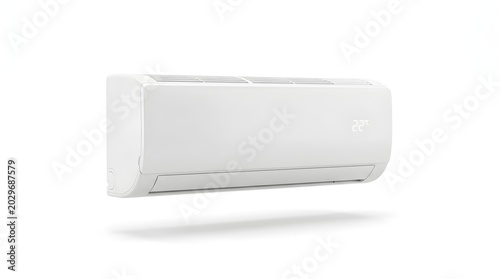 Modern White Air Conditioner Unit