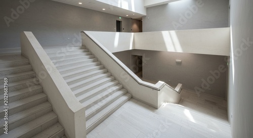 Modern staircase interior design.