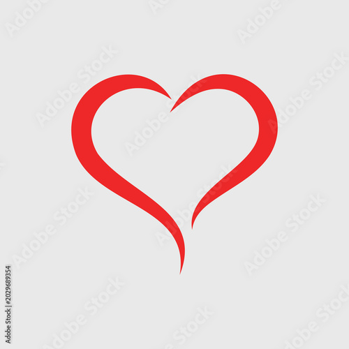 Love text with red hearts 7.eps