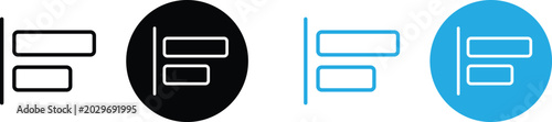 Foto Left text align icon set