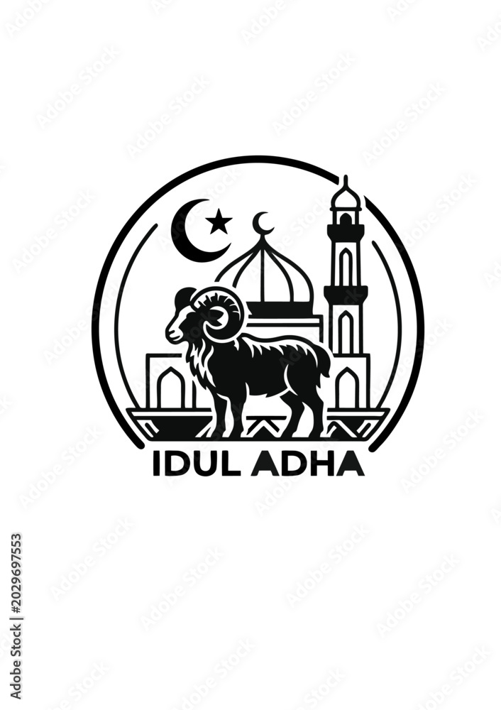 Fototapeta premium icon idul adha.ai