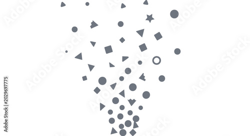 Tableau sur toile Collection of various geometric shapes.