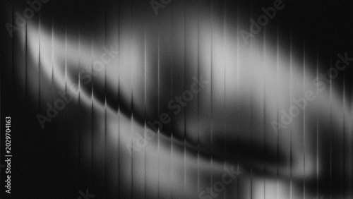 Konstfotografi Abstract black and white motion blur background, dark monochrome light trails wi