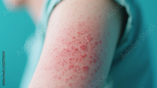Chronic urticaria is a recurring allergic skin disorder marked by itchy rashes and swollen wheals on human skin. Triggered by immune disorders, allergens and physical stimuli, this persistent skin ail