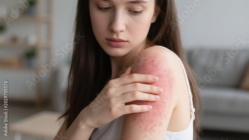Chronic urticaria is a recurring allergic skin disorder marked by itchy rashes and swollen wheals on human skin. Triggered by immune disorders, allergens and physical stimuli, this persistent skin ail