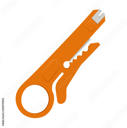 Foto Wire Stripping Tool Illustration Isolated on White Background