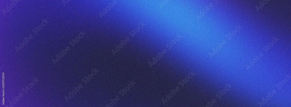Obraz premium Deep blue abstract gradient background with grainy texture featuring smooth light transition from dark navy to bright electric blue illumination effect.