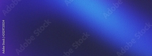 Foto Deep blue abstract gradient background with grainy texture featuring smooth light transition from dark navy to bright electric blue illumination effect