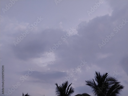 clouds over the sky