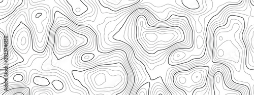 Nautical chart with radar and sonar patterns on ocean. Floor for topographic vector design world map of sea. Depth and navigation lines through cartography topographic illustration.