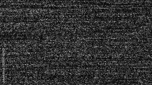 Full screen TV static noise background, analog distortion glitch overlay