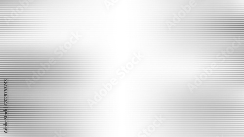 Fotografie Horizontal lines create a ribbed texture across this metallic silver vector background featuring vertical light gradients that simulate a polished aluminum sheet surface