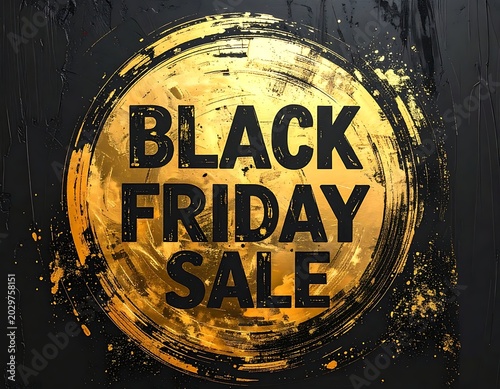 Black Friday Sale Shopping Discount Concept.