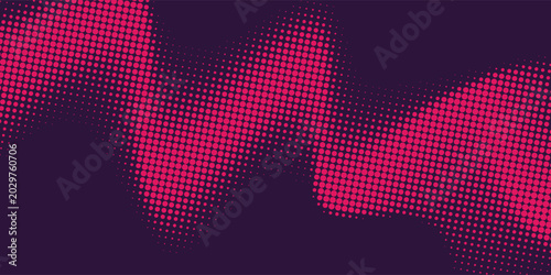 Photography Halftone dots red and blue color pattern gradient grunge texture background