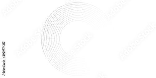Dot cicle line with white architecture futuristic background minimal concept design art simple