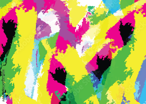 Vibrant Color Background with Abstract Paint Splatter and Dynamic Liquid Splash Vector Illustration, Modern Multi-Color Backdrop for Creative Banner Design