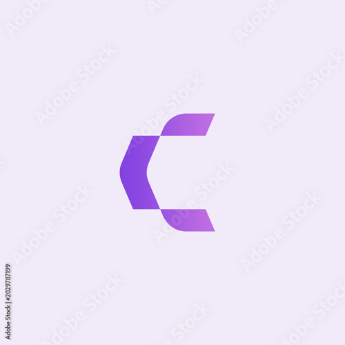 Letter C Modern Logo Design Vector