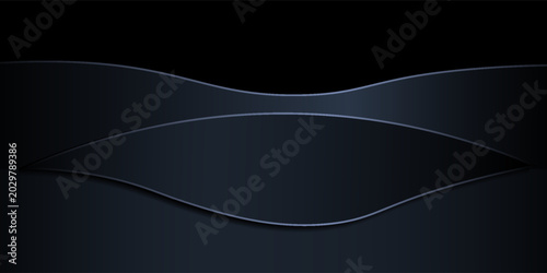 Dynamic dark abstract background with paper cut style concept. Can be used for background, wallpaper, banner, poster, brochure, card, web, presentation. eps 10