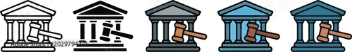 Photos Justice courthouse building vector illustration