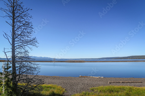 View of Yellowstone Lake, Yellowstone National Park, Wyoming, USA