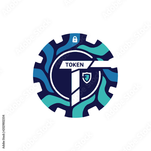 Cryptocurrency Token Logo Design.