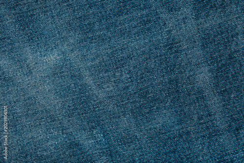Blue denim fabric texture close up surface