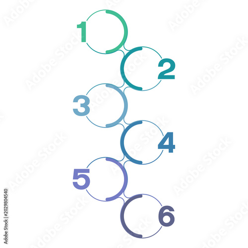 6 Step Business Infographic