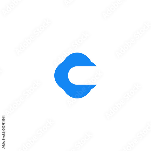 Letter C Logo Vector. C Cloud Logo Design