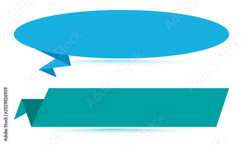 Creative style origami blank offers badge design
