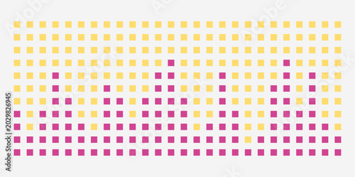 Tableau sur toile Graphics pixel of a music equalizer on a white background