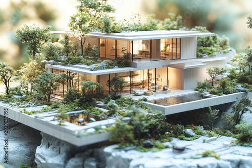 Eco-Conscious Architecture with a Futuristic Spatial Blueprint