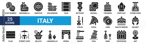 Fotografija Italy icon set