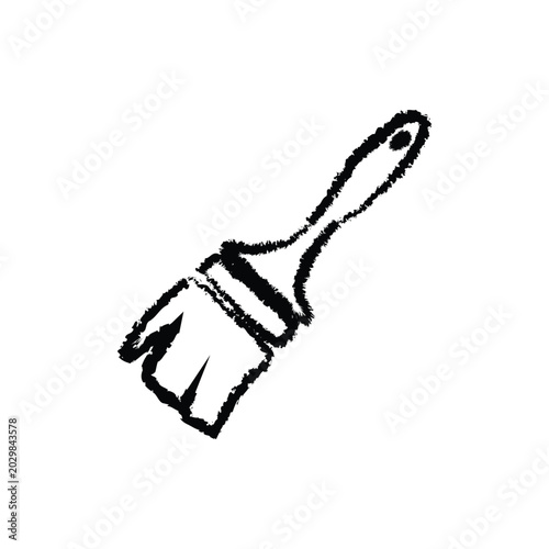 Cuadro en lienzo Paint Brush Vector Icon