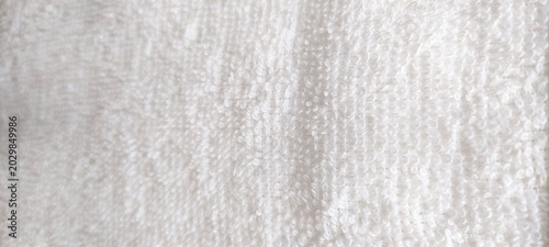 Obraz na płótnie Close up of soft cotton terry cloth towel texture