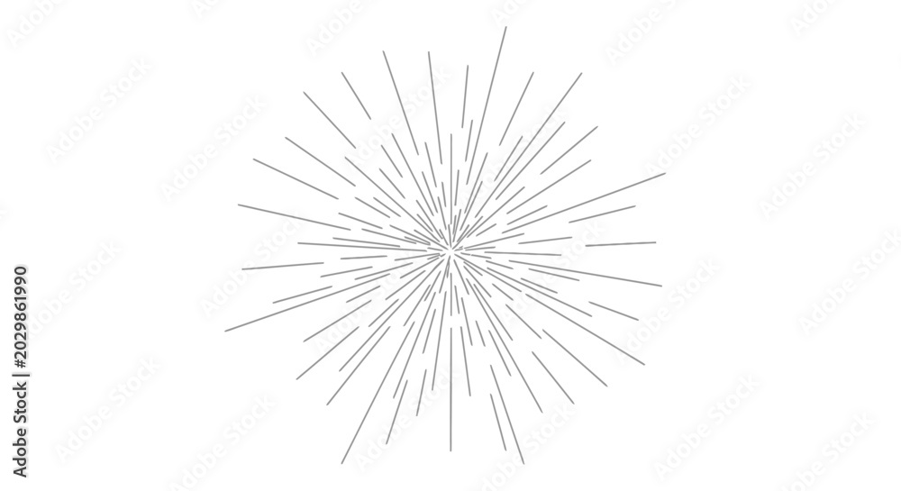 Fototapeta premium Abstract Starburst Burst Light Rays Explosion Graphic Element