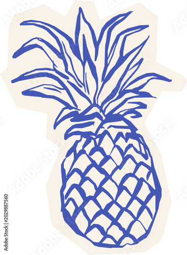 Pineapple Fruit Collage