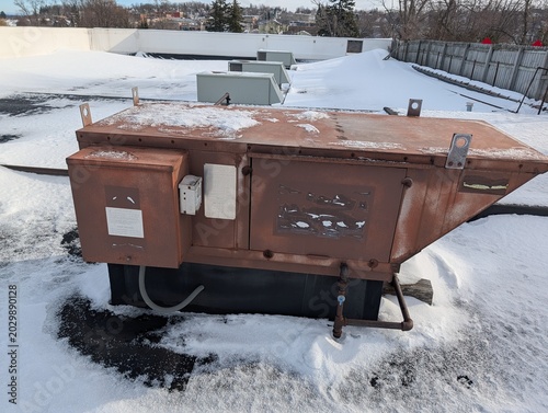 commercial mechanical heating cooling roof unit