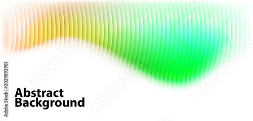 Modern green abstract background with yellow and orange gradient waves, curved line texture, and clean minimal style. Suitable for website hero sections, presentation covers, banner designs, wallpaper