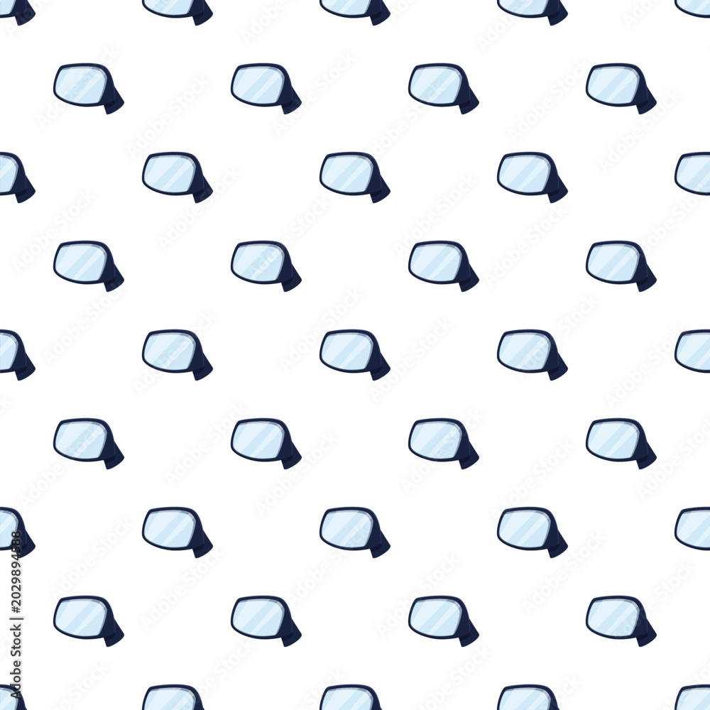 Obraz premium Car side mirrors forming a blue and white automotive accessory background