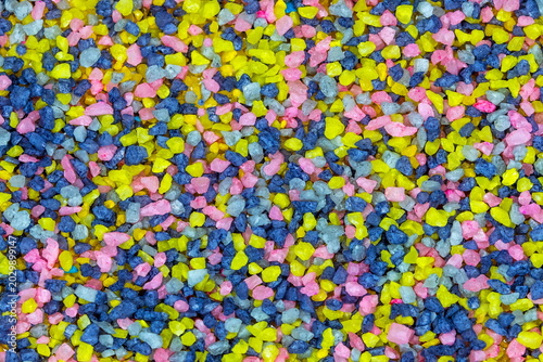 Texture astratta : mosaico casuale di pietre colorate