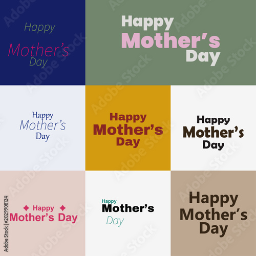 Cuadro en lienzo Mother's Day Greetings