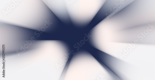 Foto Abstract radial blur of soft white and navy blue light creating a starburst effe