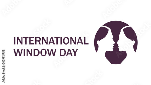Fotografie international widow day awareness illustration with symbolic female silhouettes