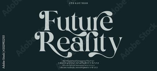 Fotografía Elegant typography beauty fashion elegant minimalist serif italic fonts decorative wedding vintage retro logos