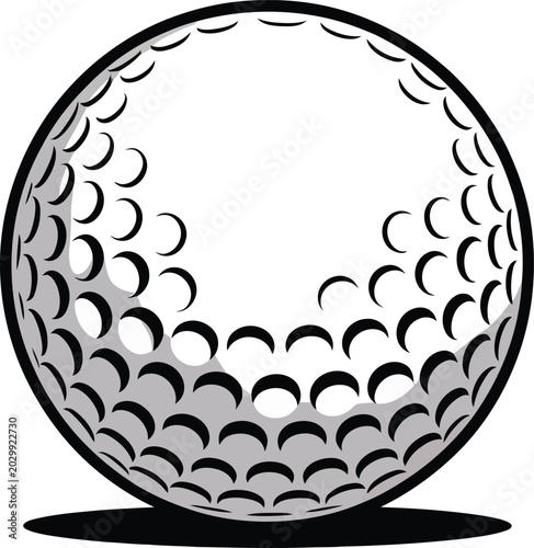 Cute cartoon a illustrator vector golf ball