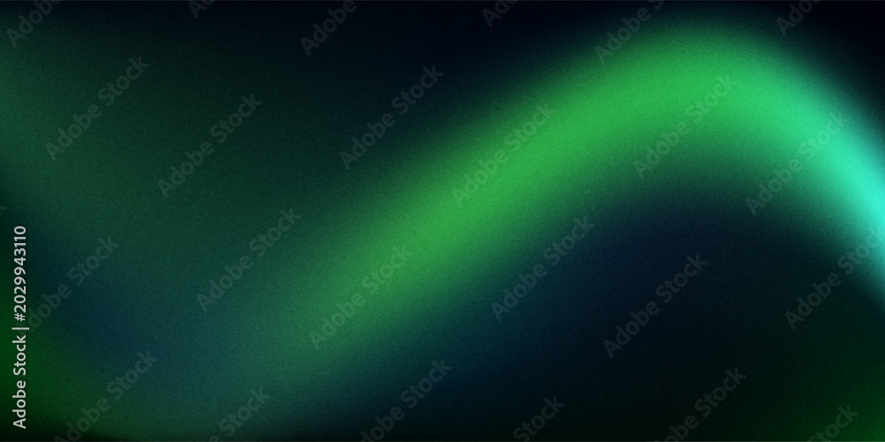 Obraz premium Black dark green blue emerald petrol teal lime yellow white abstract background. Color gradient ombre blend. Line wave curved. Bright light flash glow glitter neon metallic.Noise grain mesh.Christmas.