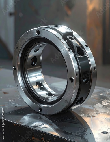 Precision metal ring with internal complex mechanical components