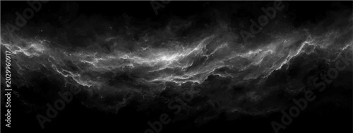 Foto Abstract nebular formation celestial cosmic phenomenon, glowing gas ethereal luminous structure