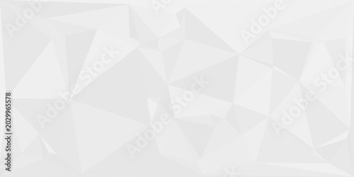 Abstract white background with silver effect. Light gray colour texture. Grey blue modern pattern. Gradient textur. Triangle patern. Triangular backdrop. Design bg business print