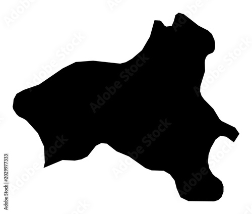 Φωτογραφία A contour map of Vibo Valentia. Italian province silhouette